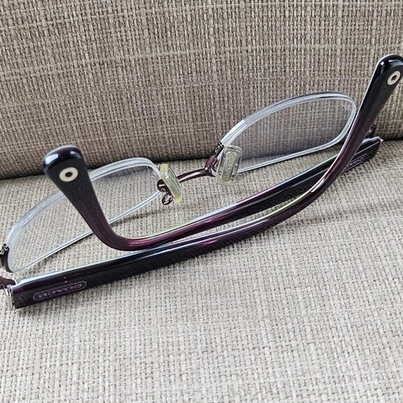 Coach Bettie Ladies Eyeglasses/Glasses Frame Purple Half Rim Eye Wear HC5004 - Picture 8 of 12